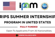 RIPS fully funded summer internship program 2025 in USA