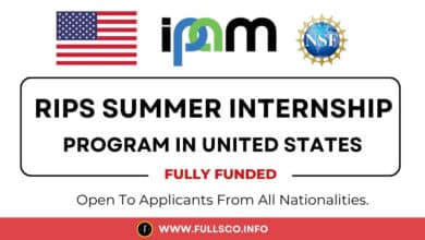 RIPS fully funded summer internship program 2025 in USA