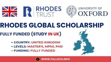 Image highlighting Rhodes Global Scholarship for study in the UK