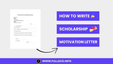 Image illustrating advice on writing motivation letters for scholarship applications.