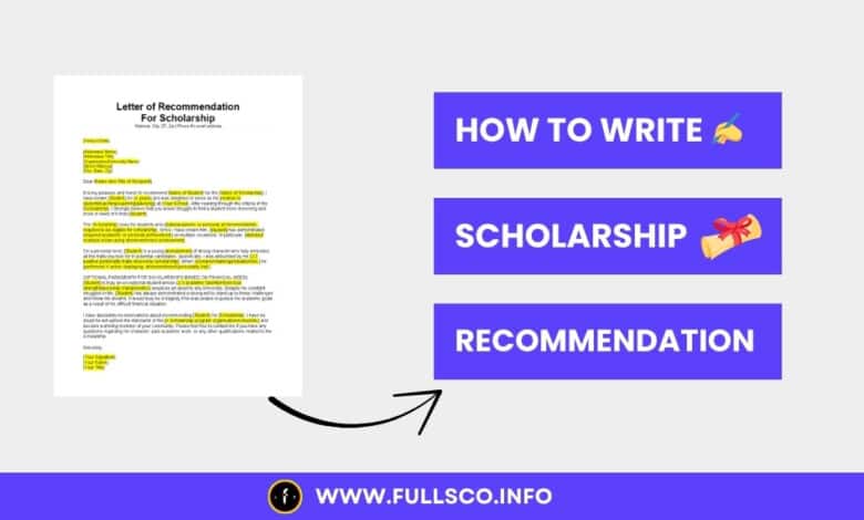 Image depicting guidance on how to write effective scholarship recommendation letters.