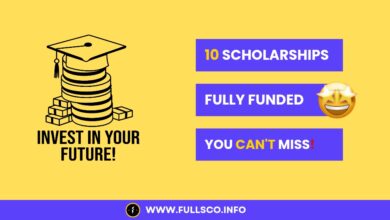 Image highlighting top 10 fully funded scholarships to apply