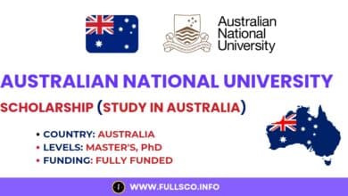 Image depicting the RTP Scholarship at Australian National University, fully funded