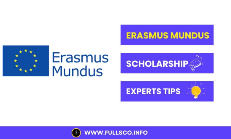 Image presenting expert tips for success in applying to Erasmus Mundus Scholarship