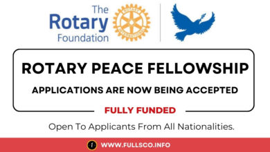 Rotary Peace Fellowship fully funded for 2026