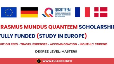 Erasmus Mundus QuanTEEM Scholarship 2025-27