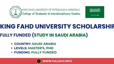 Image presenting King Fahd University fully funded scholarship