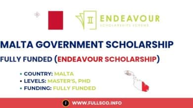 Image showcasing Malta Government Endeavour Scholarship