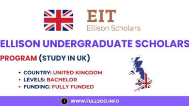 Image highlighting the Ellison Undergraduate Scholars Program fully funded for 2026.