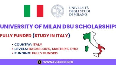 Image about the University of Milan DSU Scholarship